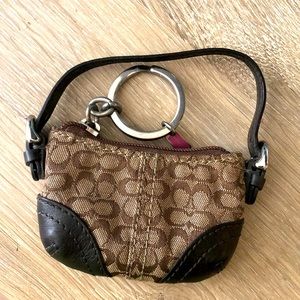 Mini Coach Purse Keychain